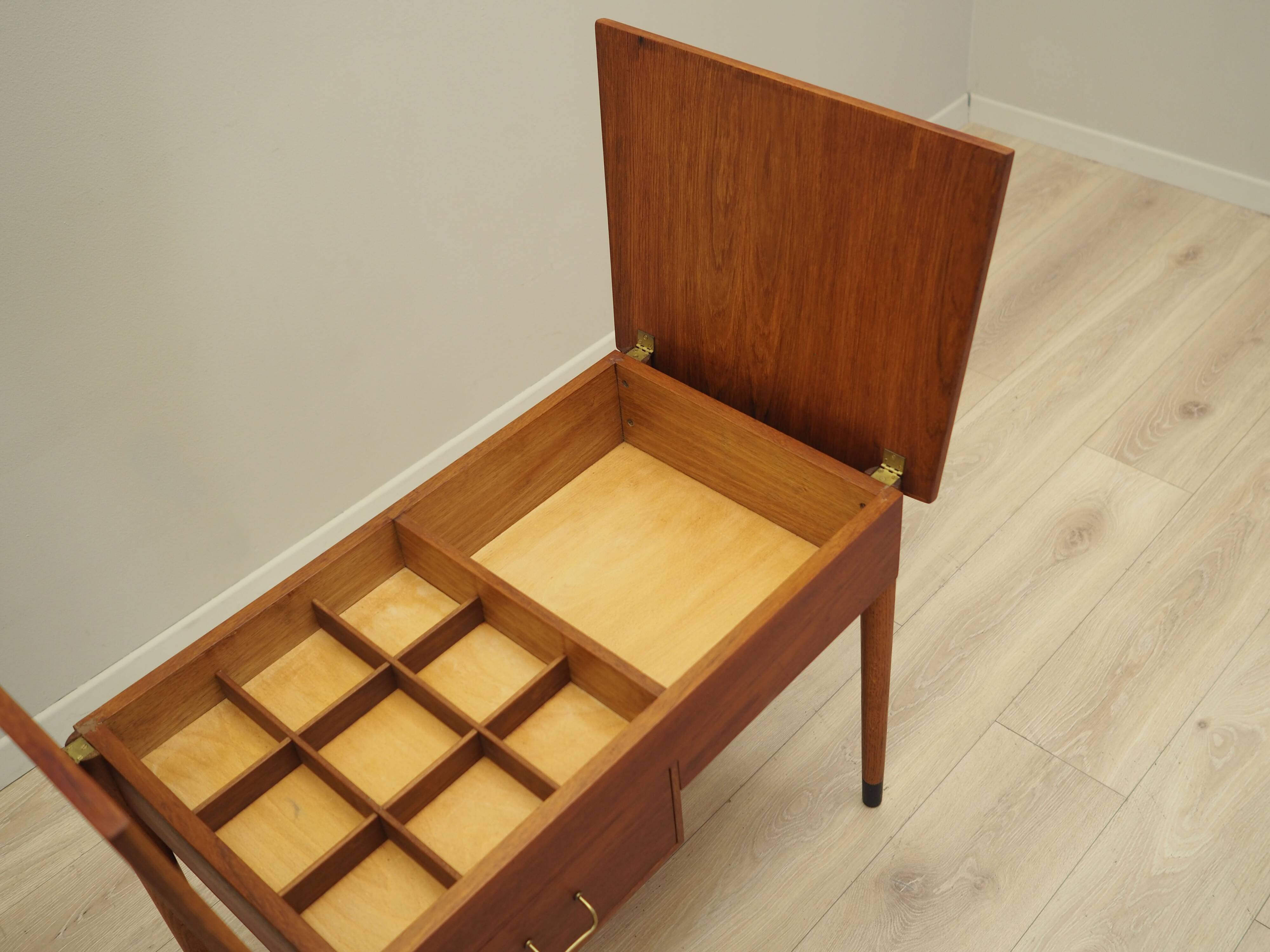 Teak sewing table, Danish design, 1960s, production: Denmark