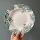 Série de 8 assiettes creuses Terre de Fer, faïence d’Onnaing « Sylvia »
