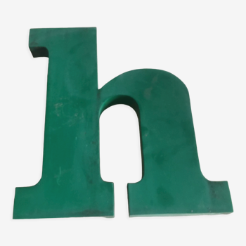 Industrial letter in zinc