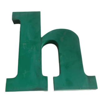 Industrial letter in zinc