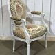1970s Louis XVI style cabriolet armchair