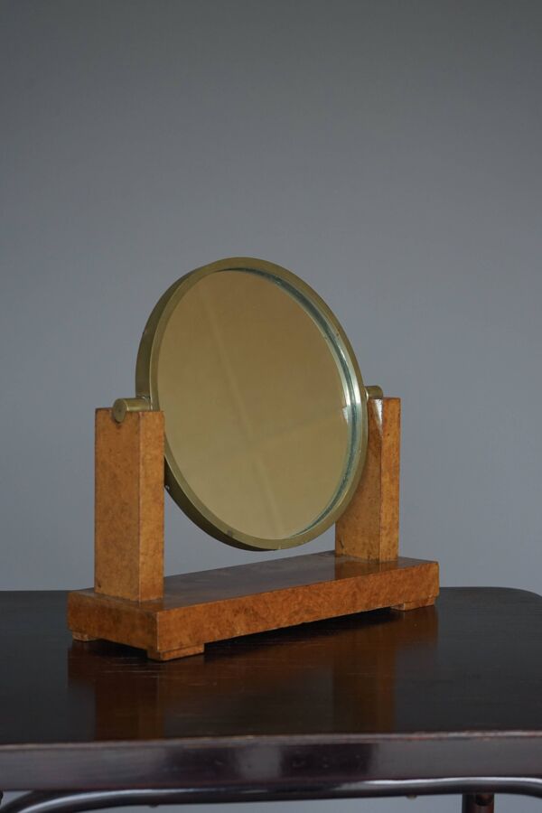 Miroir de coiffeuse Art Déco par Émile-Jacques Ruhlmann, France, années 1920