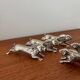 Set of 6 vintage silver-plated knife rests – rabbit shape – style