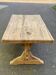 Renovated monastery dining table in solid oak from the 18th century, 200cm.