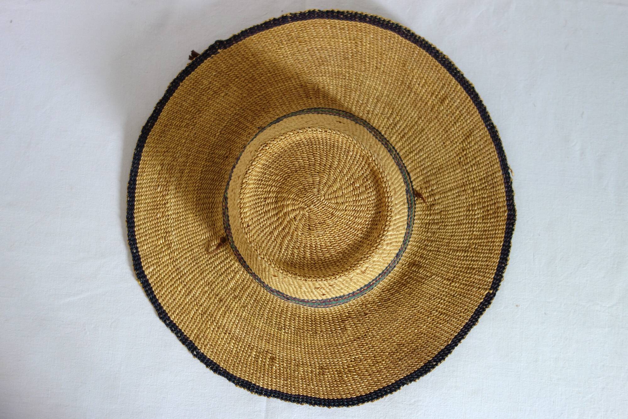 Vintage straw hat from Ghana
