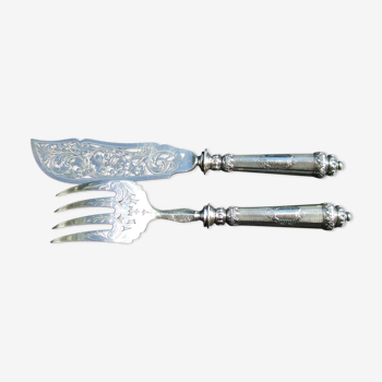 Fish service xixth silver handle