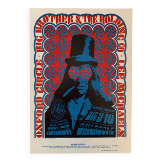 Victor moscoso pop art affiche psychédélique big brother and the holding company janis joplin