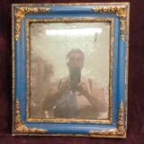 petit miroir Louis-Philippe doré patiné