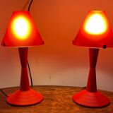 Pair of Italian Veneta Lumi lamps