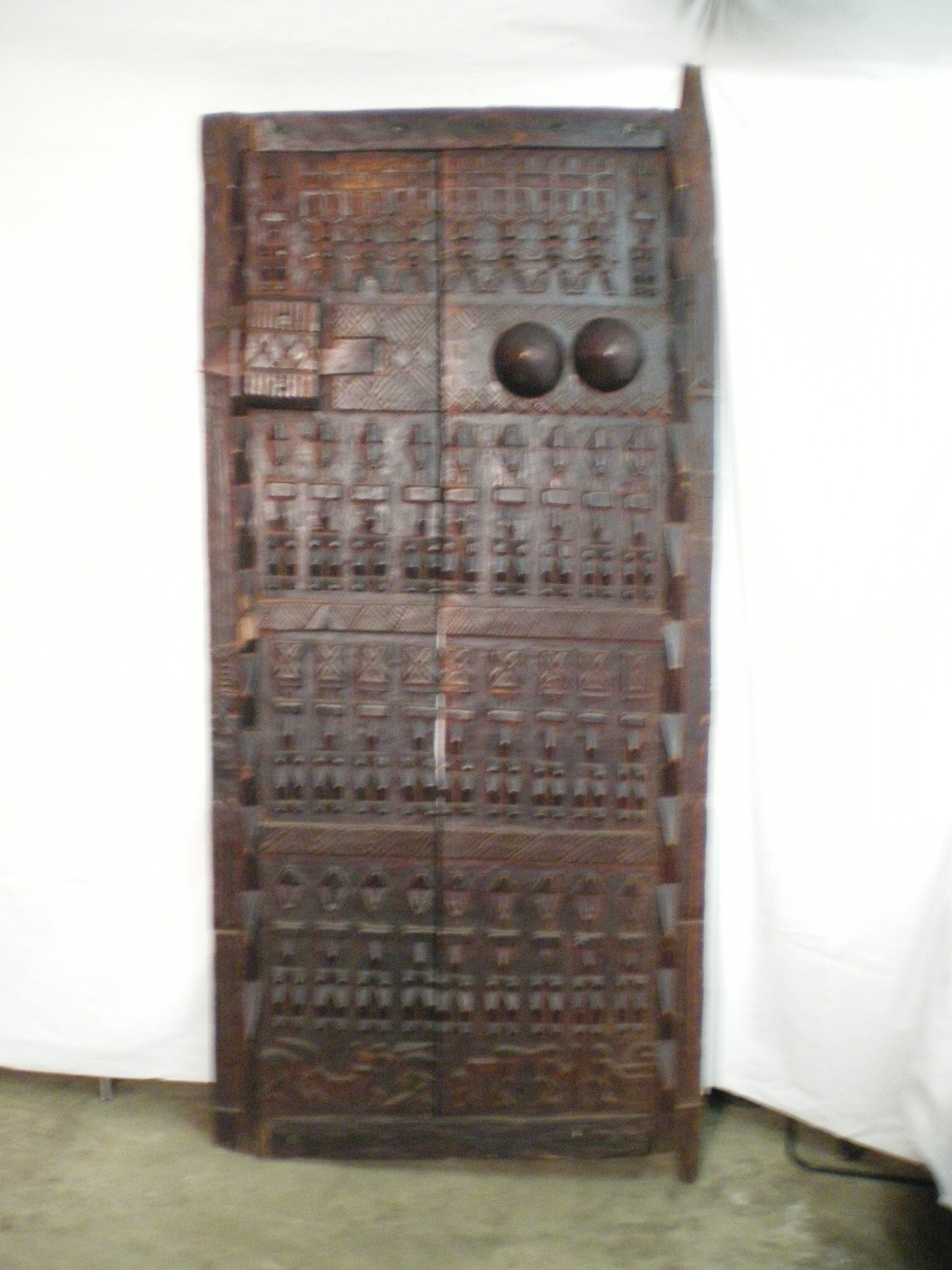 Old Dogon attic door
