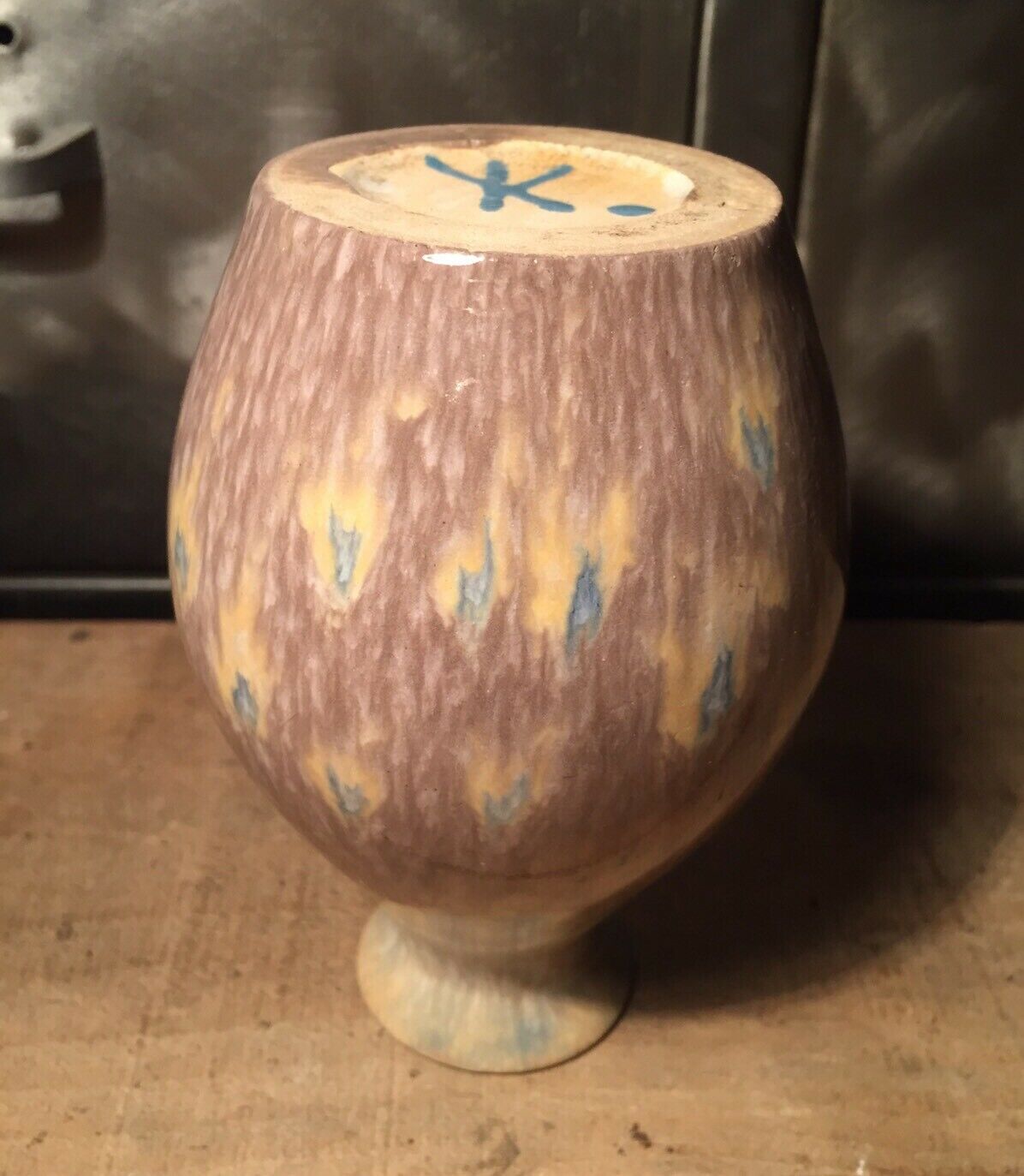 Signed ceramic vase
