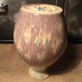 Signed ceramic vase