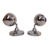 Pair of Omi adjustable aluminum vintage sconces