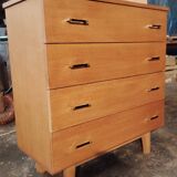 Vintage chest of drawers with compass feet