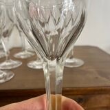 Set of 16 Nestor crystal glasses from Saint Lambert.