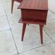 Paire de chevet vintage scandinave pieds compas