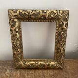3 old frames with golden moldings