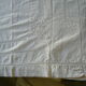 Old embroidered cotton sheet