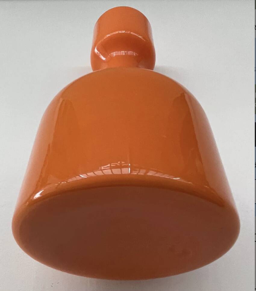 Opaline vase, typical design of the 1970s.