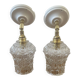Pair of vintage glass globe wall lights