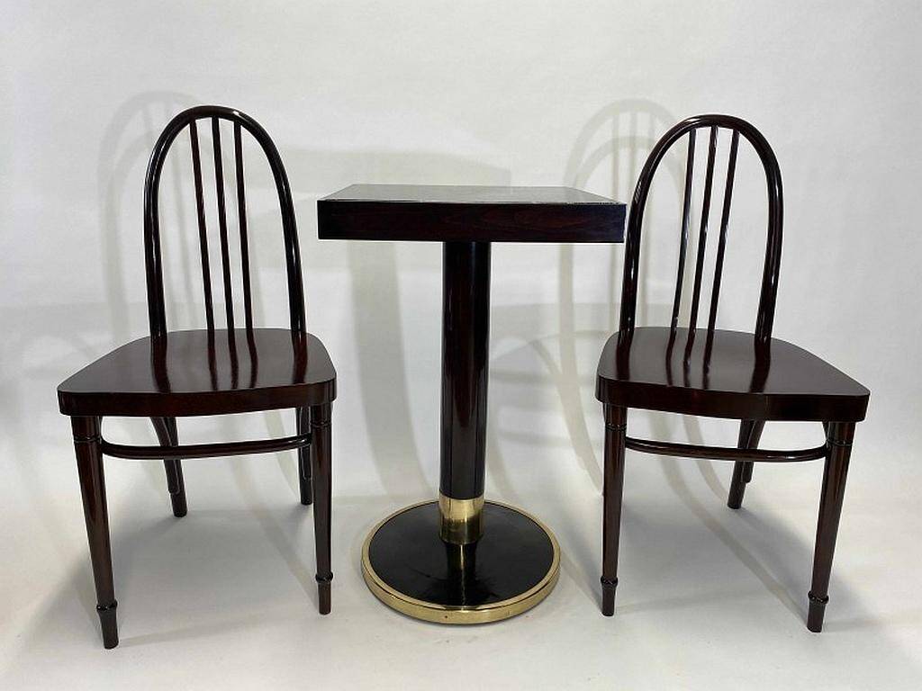 Pair of Secession chairs Josef Hoffmann no.637 Ex. by Thonet