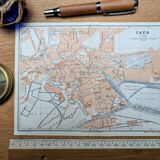 Printed in 1902, map of Caen.