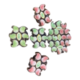 Vallauris majolica ceramic oyster set 1950