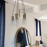 Lustre cascade doré 5 feux