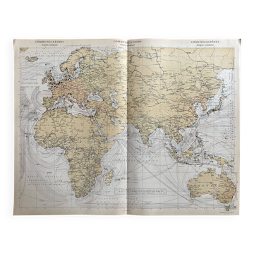 Old Map Communications — Ancient Continent | Maritime Routes &