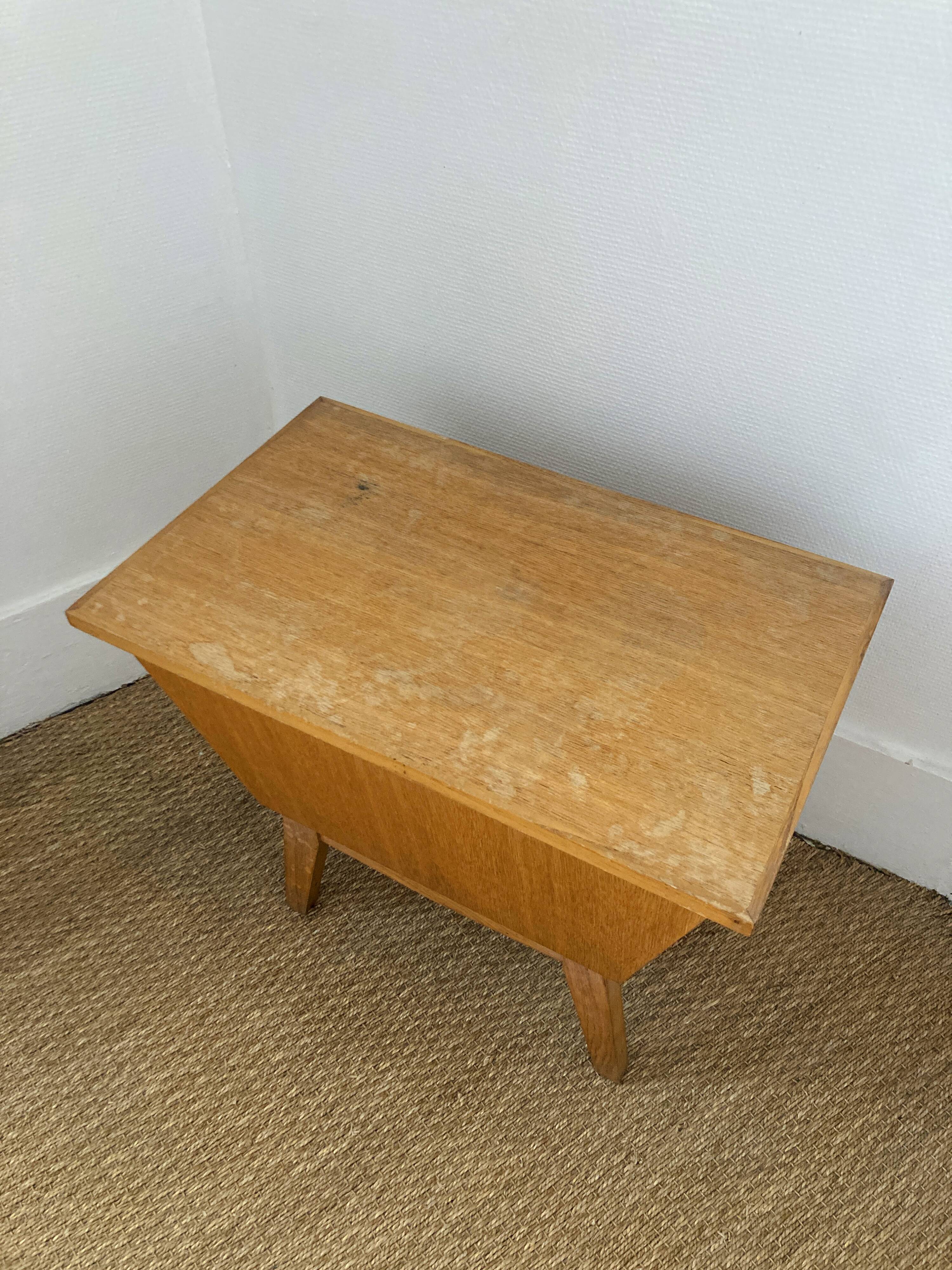 Small vintage wooden chest furniture