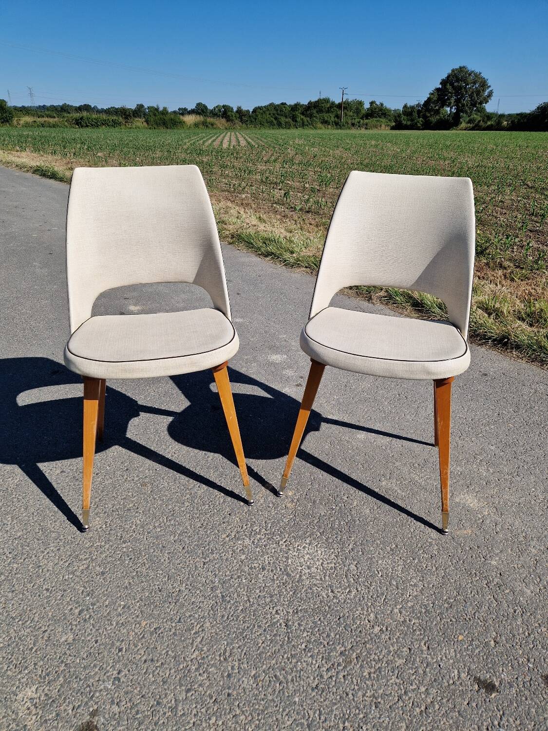Set of 2 barrel chairs from the 60s