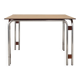 Walnut table, Italian design, 1970s, made in Italy.