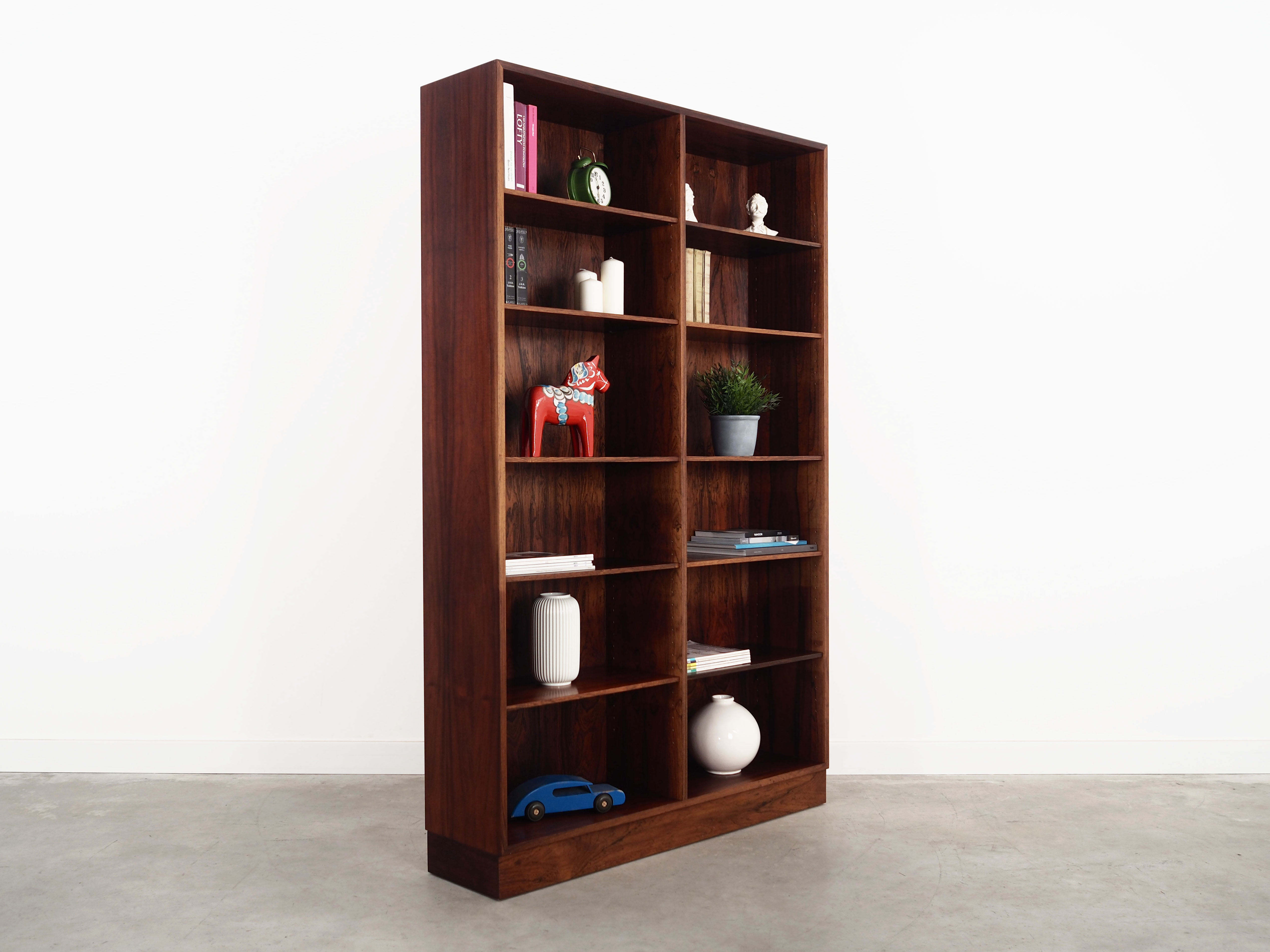 Rosewood bookcase, Danish design, 1960s, manufactured by Omann Jun