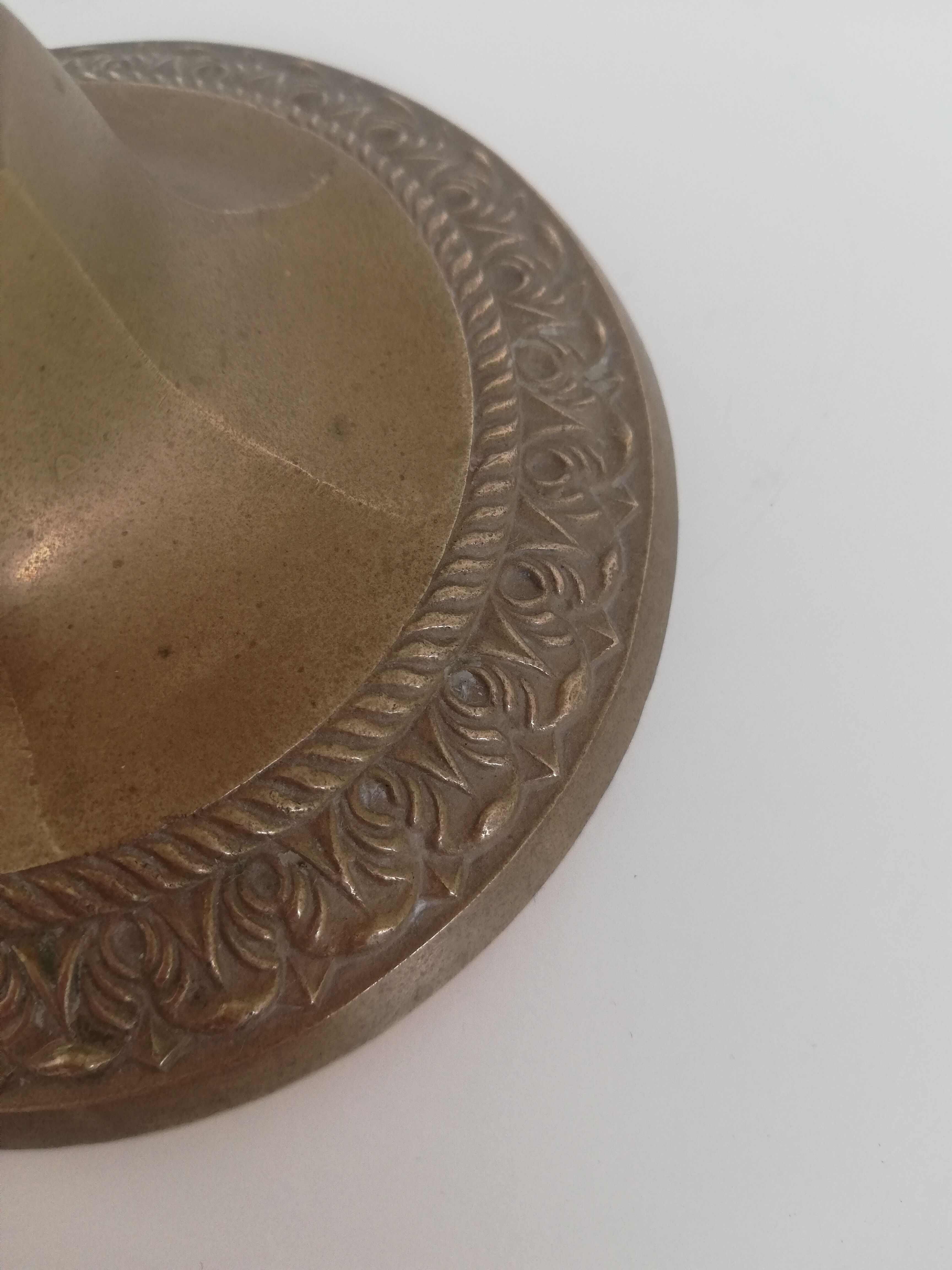 Vintage brass chandelier 5-burner