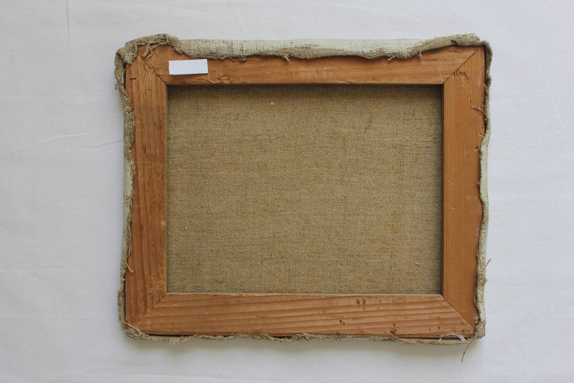 Old painting oil on marine canvas signed, early twentieth century