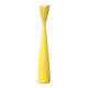 Vintage yellow wooden Scandinavian candle holder