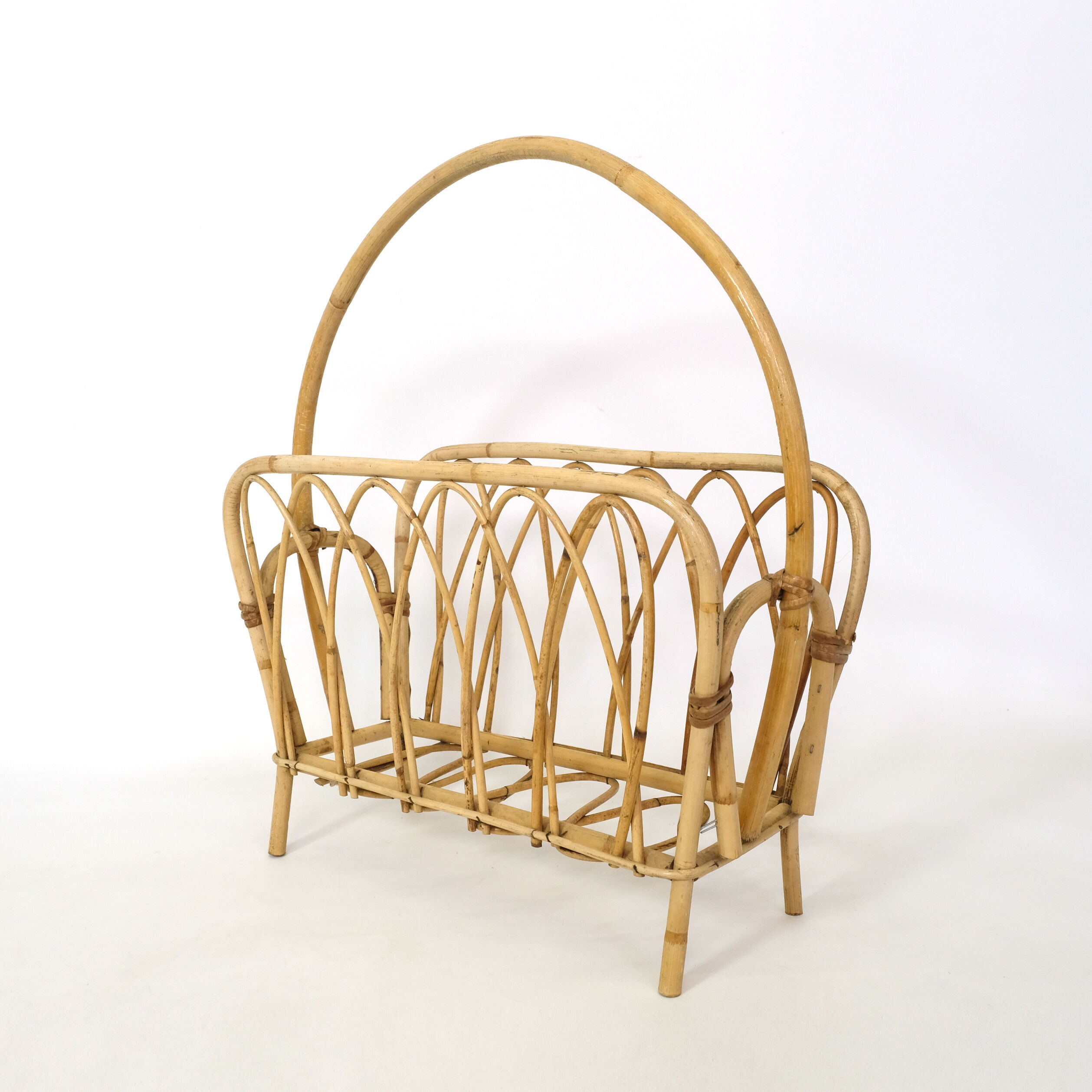 70s rattan magazine door