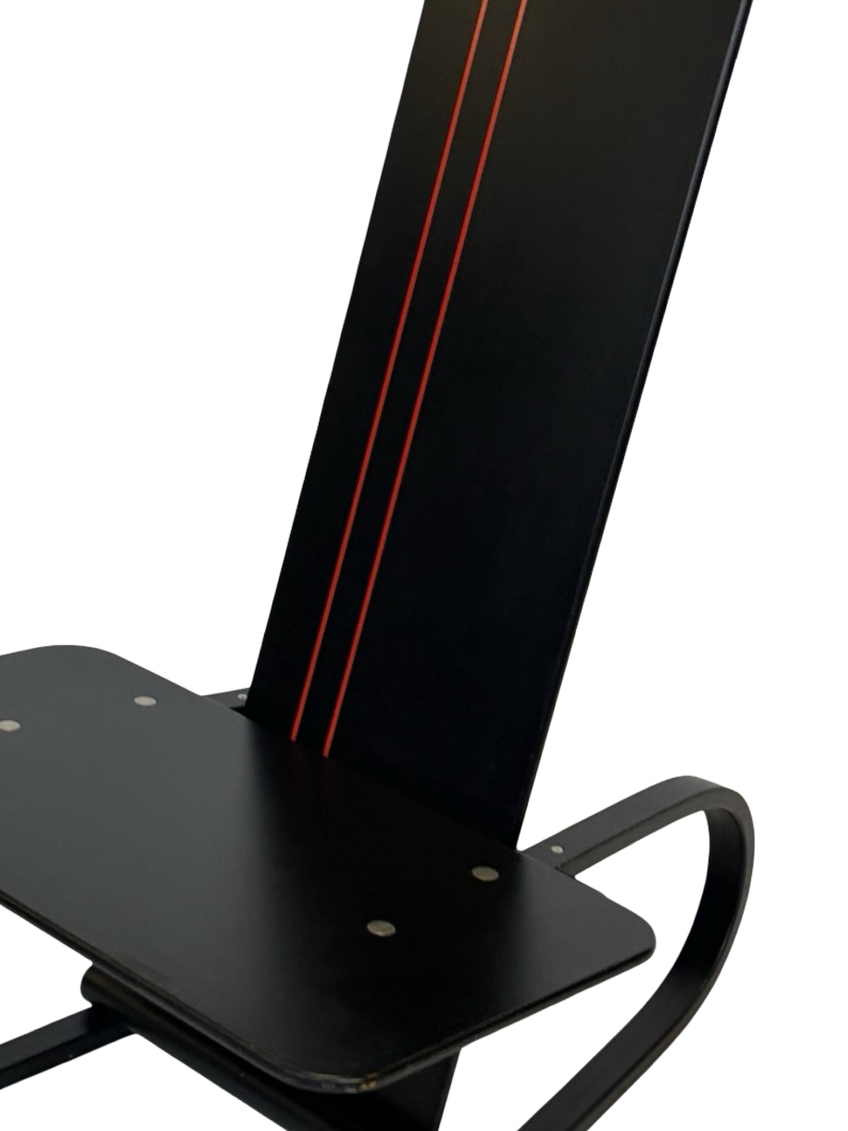 Vintage Danish postmodern Andreas Hansen plywood armchair