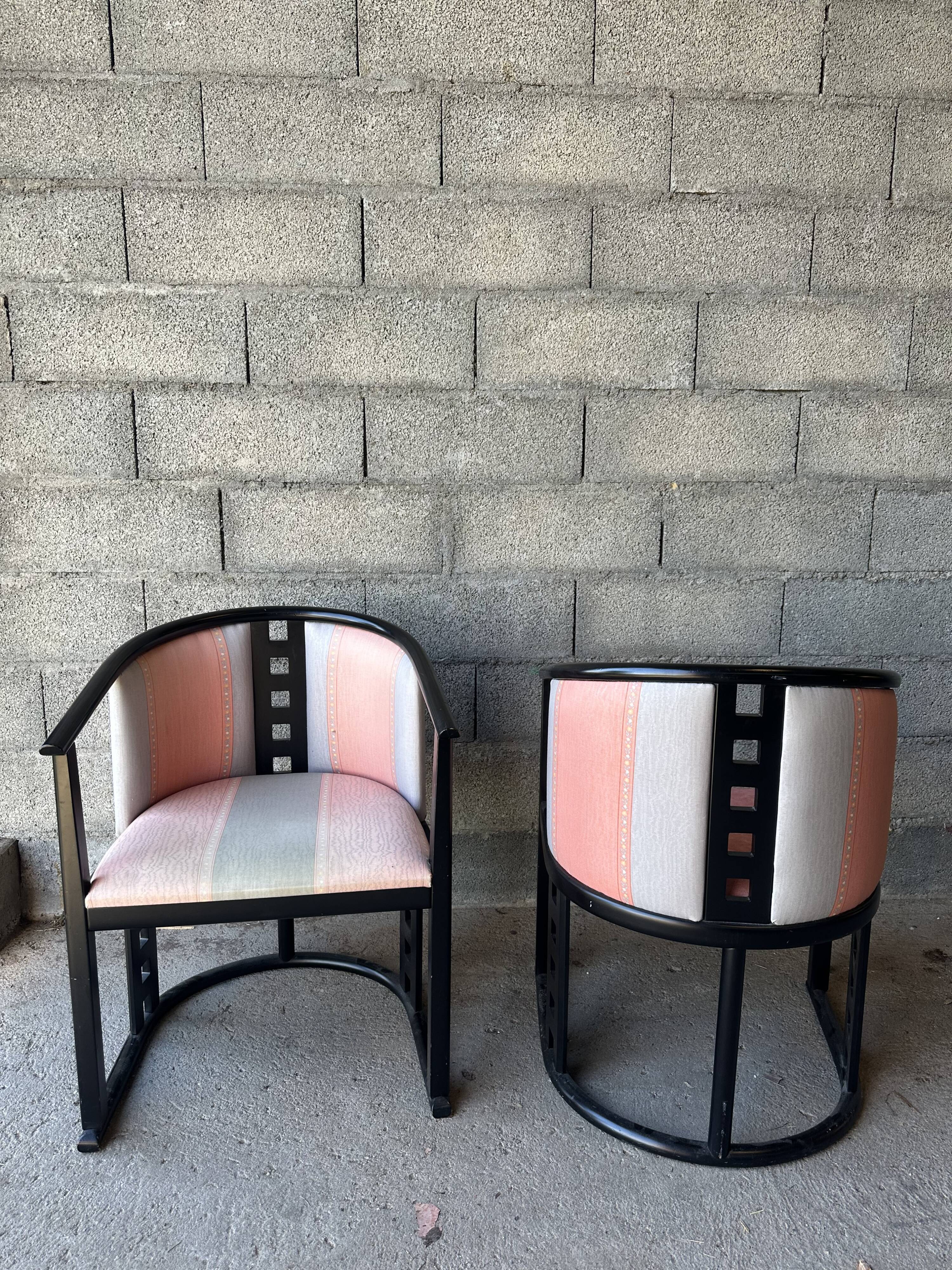 Pair of modernist armchairs