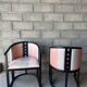 Pair of modernist armchairs