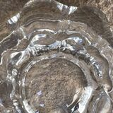 Pair of crystal salerons by daum tableware