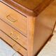 Vintage walnut chest of drawers, splayed legs, circa 1950s.