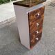 Commode loupe d'orme 1970 4 tiroirs