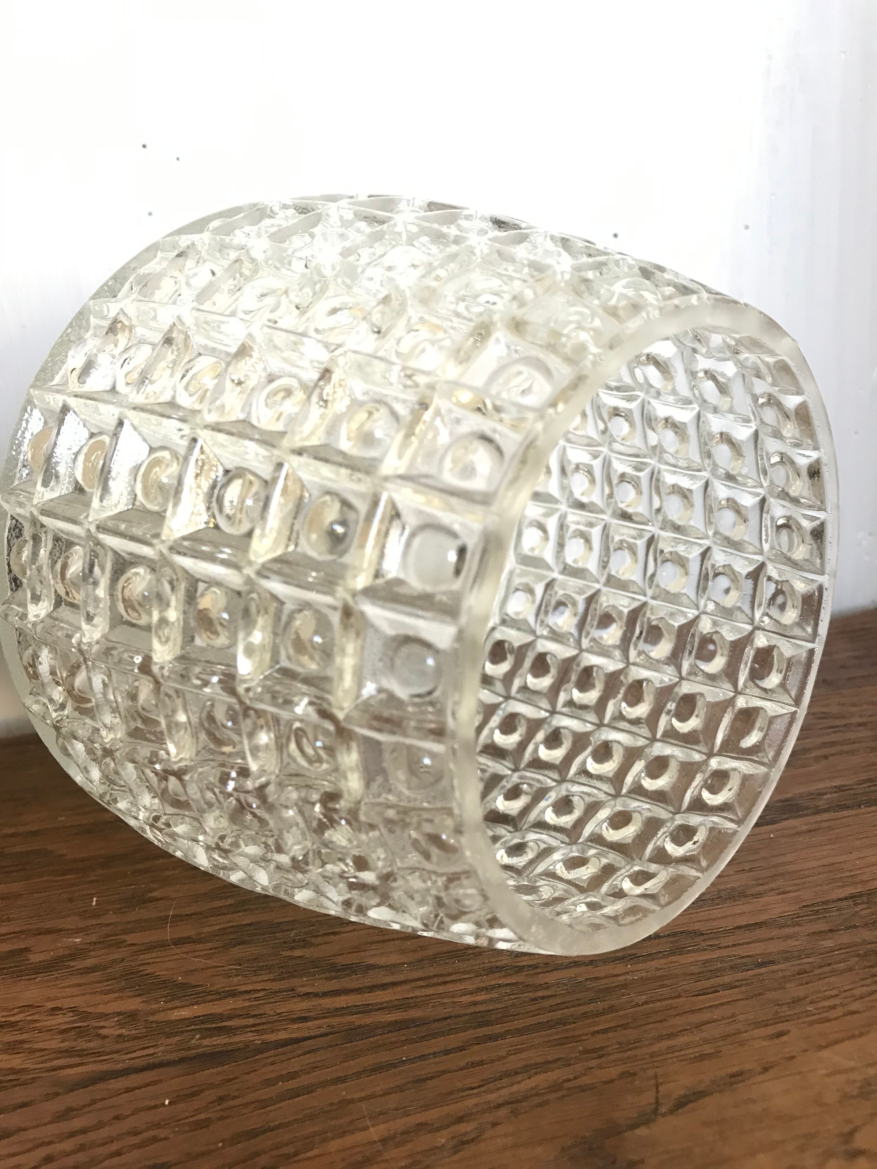 Glass hanging lamp 1960