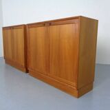 Large teak chest by H. W. Klein for Bramin, 1960s
