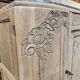 Art Deco buffet in sandblasted solid oak