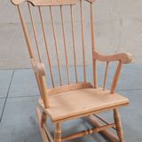 Wooden rocking chair 60's