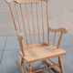 Wooden rocking chair 60's