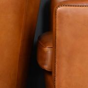 Pair of Solange club armchairs in sheepskin leather – reproduction