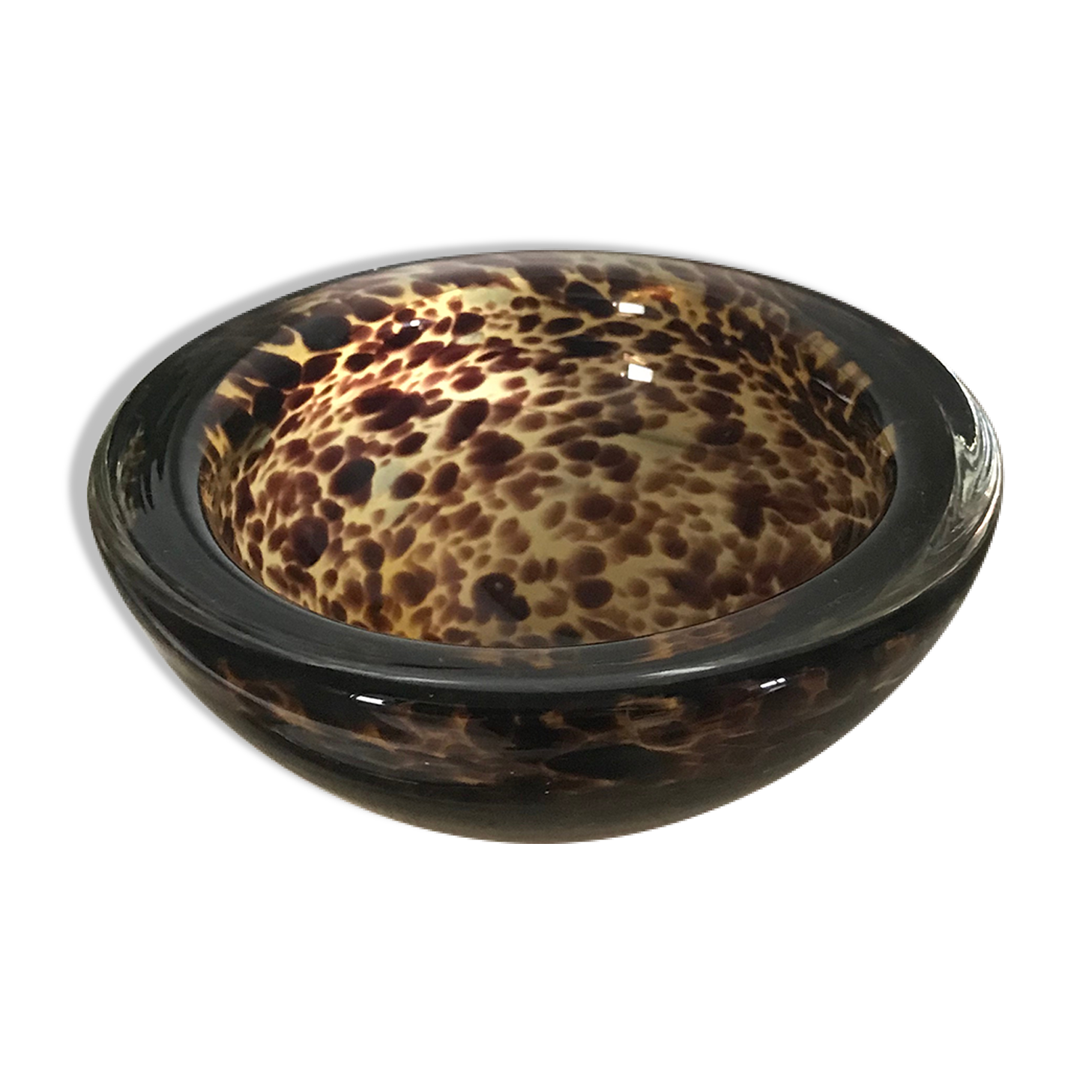 Vintage Murano tortoiseshell ashtray